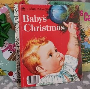 3 Bks Babys Christmas Little Golden Book Lot 3 books